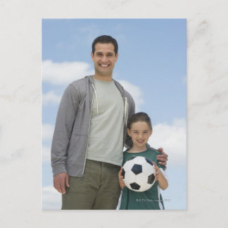 USA, New Jersey, Jersey City, Portrait des Vaters Postkarte