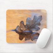 USA, New Mexico. Eichenblatt im Fluss Mousepad (Mit Mouse)