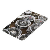 USA, New Mexico, Prewitt: Auto Hubcaps / Rt. 66 Magnet (Linke Seite)