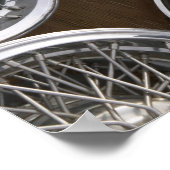 USA, New Mexico, Prewitt: Auto Hubcaps / Rt. 66 Poster (Ecke)