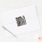 USA, New Mexico, Prewitt: Auto Hubcaps / Rt. 66 Quadratischer Aufkleber (Umschlag)