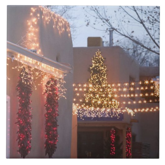 USA, New Mexico, Santa Fe: Canyon Road Gallery Fliese (Vorderseite)