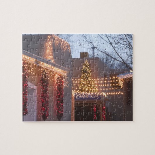 USA, New Mexico, Santa Fe: Canyon Road Gallery Puzzle (Horizontal)