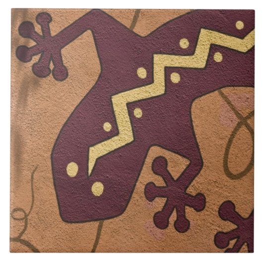 USA, New Mexico, Santa Fe. Naher Abschnitt Fliese (Vorderseite)