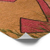 USA, New Mexico, Santa Fe. Wandgemälde Poster (Ecke)