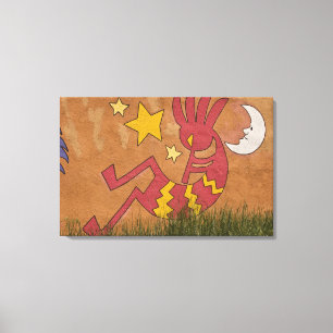 USA, New Mexico, Santa Fe. Wandmalerei Leinwanddruck