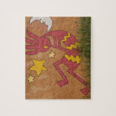 USA, New Mexico, Santa Fe. Wandmalerei Puzzle (Vertikal)