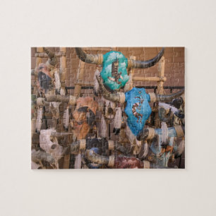 USA, New Mexico, Santa Fe: Zentrum von Santa Fe, Puzzle