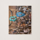 USA, New Mexico, Santa Fe: Zentrum von Santa Fe, Puzzle (Vertikal)