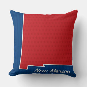 USA New Mexico Staat Patriotic Stars Karte Kissen