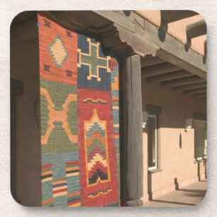 USA, New Mexico, Taos: Navaho-Teppichgalerie-Kit Getränkeuntersetzer
