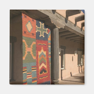 USA, New Mexico, Taos: Navaho-Teppichgalerie-Kit Magnet