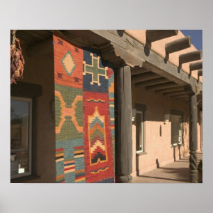 USA, New Mexico, Taos: Navaho-Teppichgalerie-Kit Poster