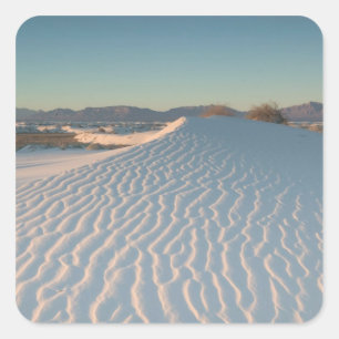 USA, New Mexico, White Sands National Quadratischer Aufkleber