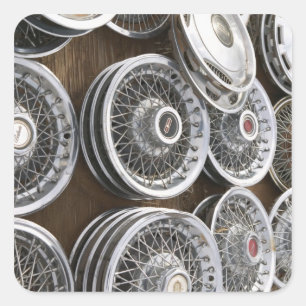 USA, New Mexiko, Prewitt: Quadratischer Aufkleber