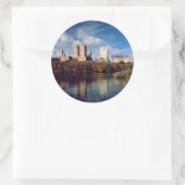 USA, New York, Central Park, Lake Runder Aufkleber (Tasche)
