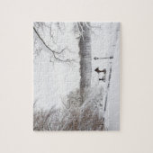 USA, New York City, Central Park im Winter Puzzle (Vertikal)