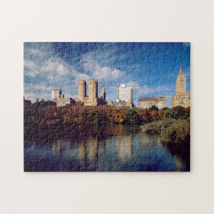 USA, New York City, Central Park, Lake Puzzle