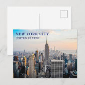 USA New York City Postcard Postkarte (Vorne/Hinten)