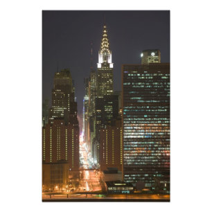 USA, New York City, View Midtown mit Fotodruck