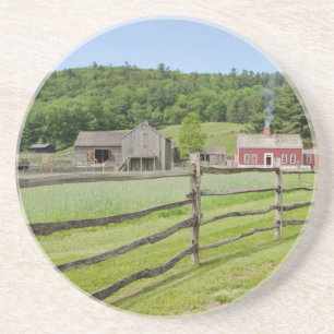 USA, New York, Cooperstown, Bauernmuseum Sandstein Untersetzer