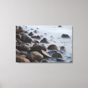 USA, New York, East Hampton. Brandung am Leinwanddruck