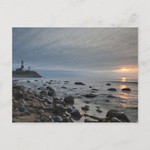 USA, New York, East Hampton. Montauk Point Postkarte