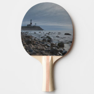 USA, New York, East Hampton. Montauk Point Tischtennis Schläger