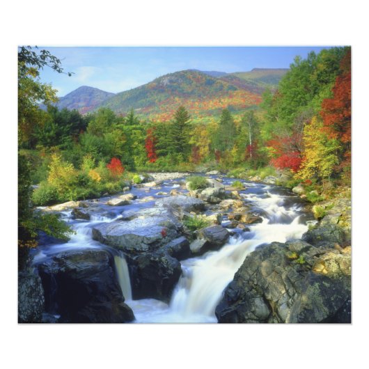 USA, New York. Ein Wasserfall im Adirondack Fotodruck (Vorne)