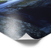 USA, New York. Ein Wasserfall im Adirondack Fotodruck (Ecke)