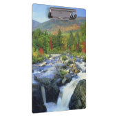 USA, New York. Ein Wasserfall im Adirondack Klemmbrett (Rechts)