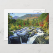USA, New York. Ein Wasserfall im Adirondack Postkarte (Vorne/Hinten)