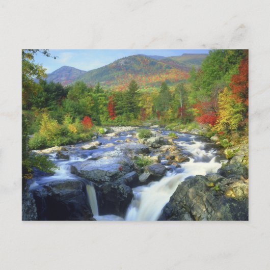 USA, New York. Ein Wasserfall im Adirondack Postkarte (Vorderseite)