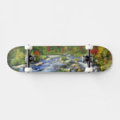 USA, New York. Ein Wasserfall im Adirondack Skateboard (Horizontal)