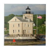 USA, New York, Kingston, Hudson River. Rondout Fliese (Vorderseite)