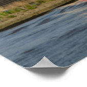 USA, New York, Kingston, Hudson River. Rondout Poster (Ecke)