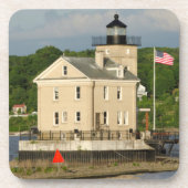 USA, New York, Kingston, Hudson River. Rondout Untersetzer (Vorderseite)