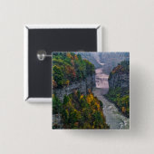 USA, New York, Letchworth Staat Park. Fluss und Button (Vorne & Hinten)