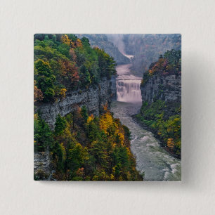 USA, New York, Letchworth Staat Park. Fluss und Button