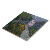 USA, New York, Letchworth Staat Park. Fluss und Fliese (Seite)