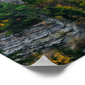 USA, New York, Letchworth Staat Park. Fluss und Poster (Ecke)