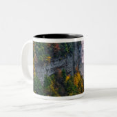 USA, New York, Letchworth Staat Park. Fluss und Zweifarbige Tasse (Vorderseite Links)