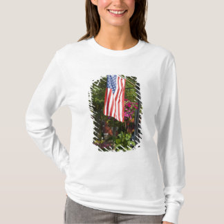 USA, New York, Lewiston. Amerikanische Flagge T-Shirt