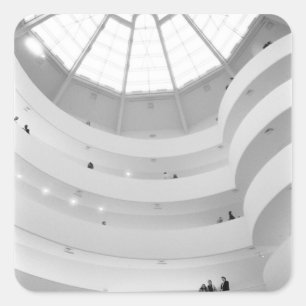 USA, New York, New York City: Die Guggenheim Quadratischer Aufkleber
