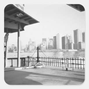 USA, NEW YORK: New York City Lower Manhattan Quadratischer Aufkleber