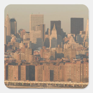 USA, New York, New York City, Manhattan:12 Quadratischer Aufkleber