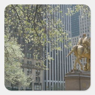 USA, New York, New York City, Manhattan: 16 Quadratischer Aufkleber