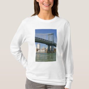 USA, New York, New York City.Manhattan-Brücke T-Shirt