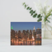 USA, New York, New York City, Manhattan: Luft Postkarte (Stehend Vorderseite)