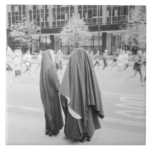 USA, NEW YORK: New York City Nuns beim NYC Fliese (Vorderseite)